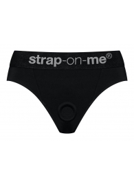 Черные трусики для насадок Heroine Lingerie Harness - size M - Strap-on-me - купить с доставкой в Мурманске