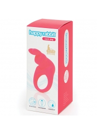 Розовое эрекционное виброкольцо Happy Rabbit Rechargeable Rabbit Cock Ring - Happy Rabbit - в Мурманске купить с доставкой