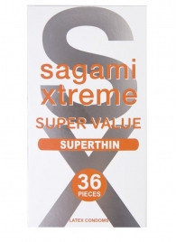 Ультратонкие презервативы Sagami Xtreme Superthin - 36 шт. - Sagami - купить с доставкой в Мурманске