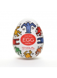 Мастурбатор-яйцо Keith Haring EGG DANCE - Tenga - в Мурманске купить с доставкой