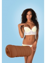 Коричневый мастурбатор-вагина BRIANNA - Dream Toys - в Мурманске купить с доставкой