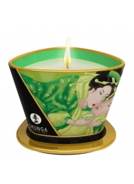 Массажная свеча Exotic Green Tea с ароматом зелёного чая - 170 мл. - Shunga - купить с доставкой в Мурманске