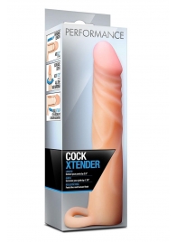 Телесная насадка на пенис Cock Xtender - 17,7 см. - Blush Novelties - в Мурманске купить с доставкой