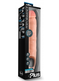 Телесная насадка-удлинитель 11.5 Inch Silicone Cock Sheath Penis Extender - 29,2 см. - Blush Novelties - в Мурманске купить с доставкой