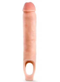 Телесная насадка-удлинитель 11.5 Inch Silicone Cock Sheath Penis Extender - 29,2 см. - Blush Novelties - в Мурманске купить с доставкой