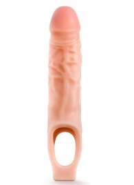 Телесная насадка на пенис 9 Inch Cock Sheath Extender - 22,2 см. - Blush Novelties - в Мурманске купить с доставкой