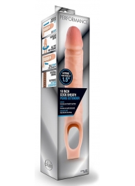 Телесная насадка на пенис 10 Inch Cock Sheath Extender - 25 см. - Blush Novelties - в Мурманске купить с доставкой