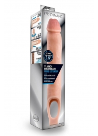 Телесная насадка на пенис 11.5 Inch Cock Sheath Penis Extender - 29,2 см. - Blush Novelties - в Мурманске купить с доставкой
