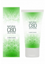 Крем-пролонгатор Natural CBD Delay Cream - 50 мл. - Shots Media BV - купить с доставкой в Мурманске