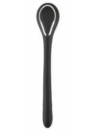 Черный гибкий уретральный стимулятор с вибрацией Vibrating Bendable Dilator - 13,5 см. - Orion - купить с доставкой в Мурманске