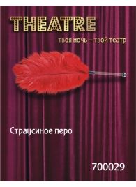 Красное страусовое пёрышко - ToyFa - купить с доставкой в Мурманске