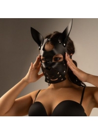 Черная маска  Собака  с ушками - Crazy Handmade - купить с доставкой в Мурманске