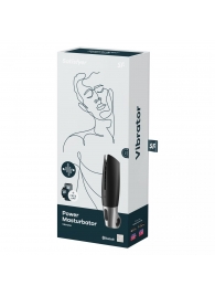Черный мастурбатор с вибрацией Power Masturbator - Satisfyer - в Мурманске купить с доставкой