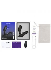 Черный анальный вибратор We-Vibe Vector+ - We-vibe - в Мурманске купить с доставкой