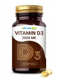 Пищевая добавка SuperCaps VITAMIN D3 2000 ME - 120 капсул - SuperCaps - купить с доставкой в Мурманске
