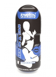 Мастурбатор-ротик с вибрацией Sex In A Can Mouth Lotus Tunnel - Lovetoy - в Мурманске купить с доставкой