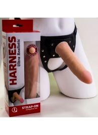 Страпон Харнесс из трусиков и насадки-фаллоса - 17,5 см. - LOVETOY (А-Полимер) - купить с доставкой в Мурманске