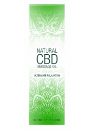 Массажное масло Natural CBD Massage Oil - 50 мл. - Shots Media BV - купить с доставкой в Мурманске