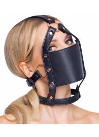 Черный намордник с кляпом-шаром Head Harness With A Gag - Orion - купить с доставкой в Мурманске