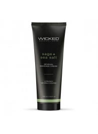 Массажный легкий крем WICKED Sage plus Sea Salt - 120 мл. - Wicked - купить с доставкой в Мурманске