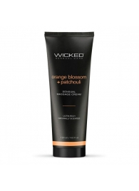 Массажный легкий крем WICKED Orange Blossom plus Patchouli - 120 мл. - Wicked - купить с доставкой в Мурманске