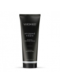 Массажный легкий крем WICKED Stripped plus Bare - 120 мл. - Wicked - купить с доставкой в Мурманске