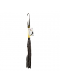 Черная плеть с желтой рукоятью Boundless Flogger - 69,25 см. - California Exotic Novelties - купить с доставкой в Мурманске