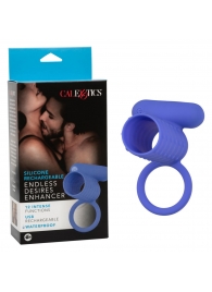 Синее эрекционное виброкольцо Silicone Rechargeable Endless Desires Enhancer - California Exotic Novelties - в Мурманске купить с доставкой