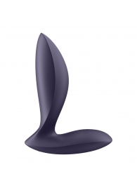 Фиолетовый анальный вибростимулятор Power Plug - Satisfyer - в Мурманске купить с доставкой