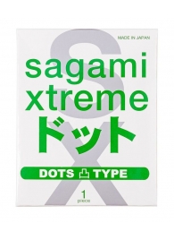 Презерватив Sagami Xtreme Type-E с точками - 1 шт. - Sagami - купить с доставкой в Мурманске