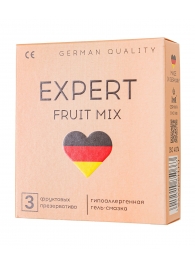 Ароматизированные презервативы EXPERT Fruit Mix - 3 шт. - Expert - купить с доставкой в Мурманске