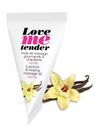 Съедобное согревающее массажное масло Love Me Tender Vanilla с ароматом ванили - 10 мл. - Love to Love - купить с доставкой в Мурманске