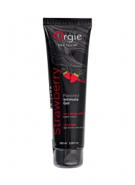 Интимный гель на водной основе Lube Tube Strawberry с клубничным вкусом - 100 мл. - ORGIE - купить с доставкой в Мурманске