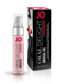 Клубничный лубрикант для оральных ласк Oral Delight Strawberry Sensation - 30 мл. - System JO - купить с доставкой в Мурманске