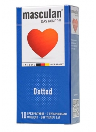 Презервативы с пупырышками Masculan Dotted - 10 шт. - Masculan - купить с доставкой в Мурманске