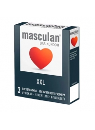 Презервативы увеличенного размера Masculan XXL - 3 шт. - Masculan - купить с доставкой в Мурманске