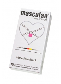 Ультрапрочные презервативы Masculan Ultra Safe Black - 10 шт. - Masculan - купить с доставкой в Мурманске