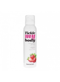 Массажная хрустящая пенка Tickle My Body Strawberry с ароматом клубники - 150 мл. - Love to Love - купить с доставкой в Мурманске