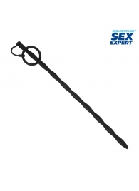 Черный стимулятор уретры Sex Expert - Sex Expert - купить с доставкой в Мурманске