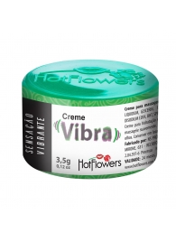 Возбуждающий крем Vibra с эффектом вибрации - 3,5 гр. - HotFlowers - купить с доставкой в Мурманске