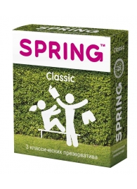 Классические презервативы SPRING CLASSIC - 3 шт. - SPRING - купить с доставкой в Мурманске