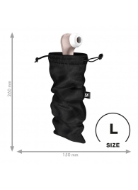 Черный мешочек для хранения игрушек Treasure Bag L - Satisfyer - купить с доставкой в Мурманске