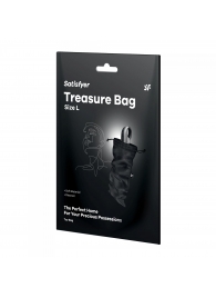 Черный мешочек для хранения игрушек Treasure Bag L - Satisfyer - купить с доставкой в Мурманске