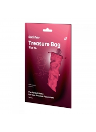 Розовый мешочек для хранения игрушек Treasure Bag XL - Satisfyer - купить с доставкой в Мурманске