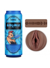 Коричневый мастурбатор-вагина Pleasure Brew Masturbator-Sultry Stout в банке - Lovetoy - в Мурманске купить с доставкой