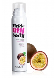 Массажная хрустящая пенка Tickle my body с ароматом маракуйи - 150 мл. - Love to Love - купить с доставкой в Мурманске