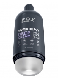 Мастурбатор в бутылке Shower Therapy Deep Cream - Pipedream - в Мурманске купить с доставкой