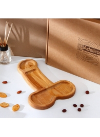 Деревянное блюдо для подачи в форме члена (32,5 х 20 х 1,7 см) - Сима-Ленд - купить с доставкой в Мурманске