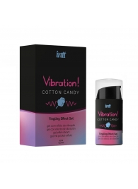 Жидкий вибратор Vibration Cotton Candy с ароматом сахарной ваты - 15 мл. - INTT - купить с доставкой в Мурманске