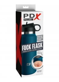 Мастурбатор-вагина в синей колбе F*ck Flask - Pipedream - в Мурманске купить с доставкой